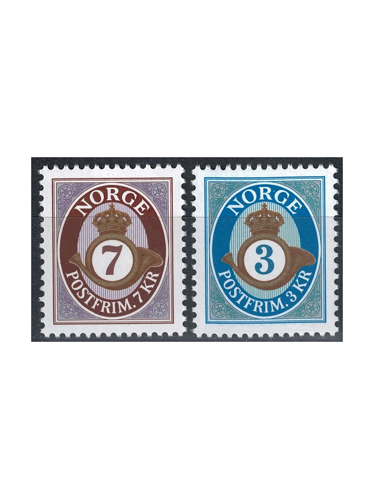 NORVEGIA 2005 Corno di posta, serie ordinaria 2v MNH**