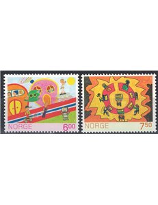 NORVEGIA 2005 Concorso di disegno per bambini 2v MNH**
