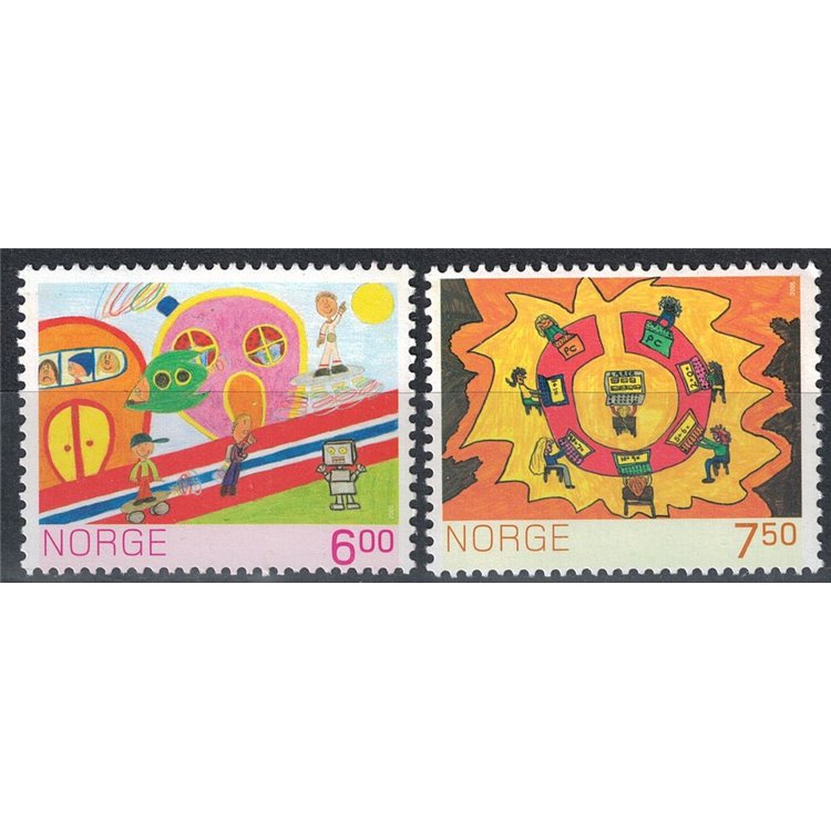 NORWAY 2005 Children's Drawing Competition 2v MNH**