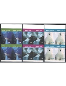 NORWAY 2005 Tourism 3v in block of four MNH**