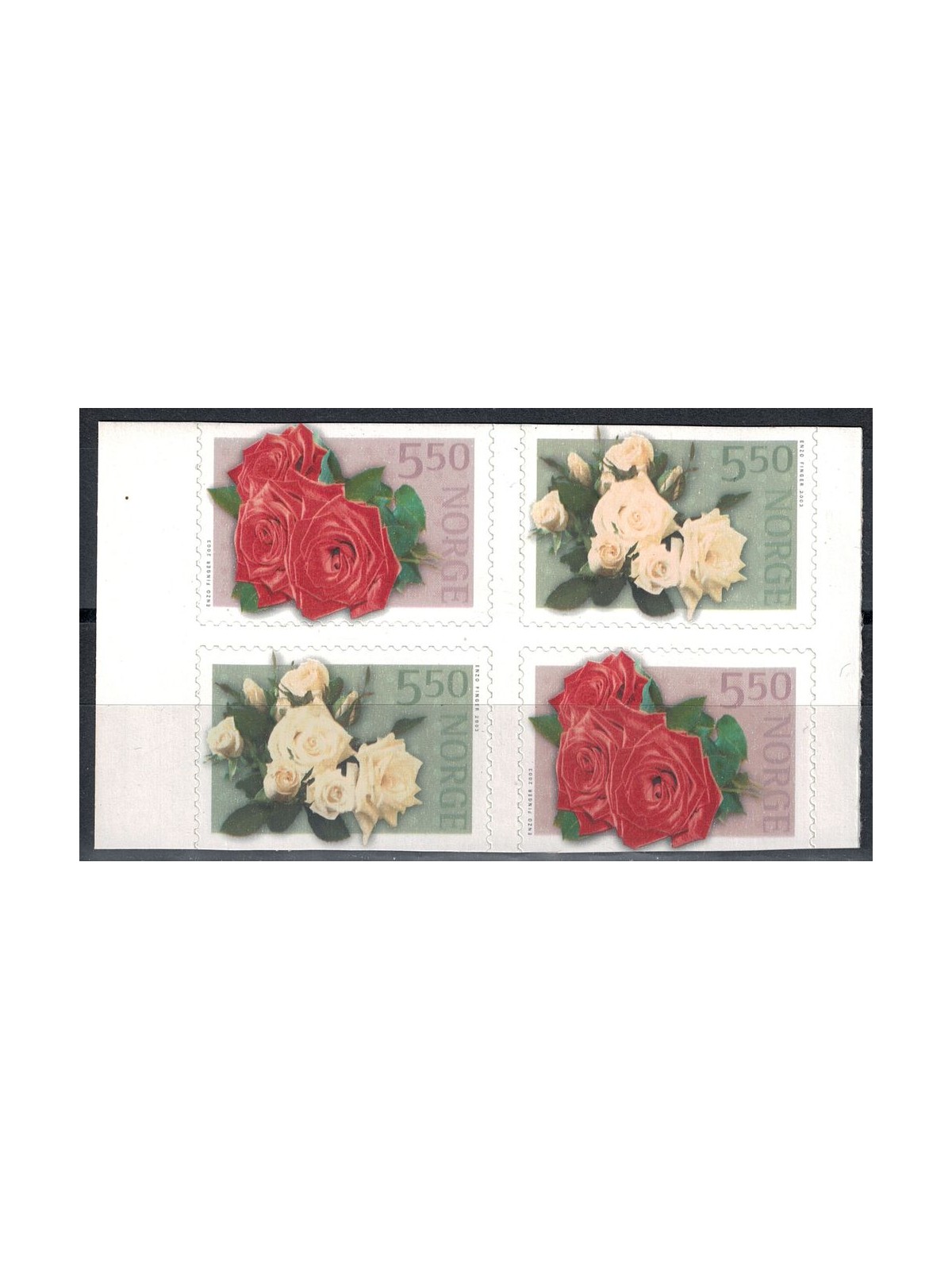 NORWAY 2003 Clubs, roses 4v MNH**