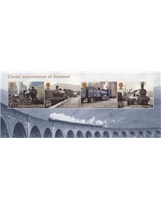GRAN BRETAGNA 2012 Locomotive della Scozia BF MNH**