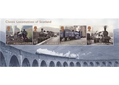 GREAT BRITAIN 2012 Locomotives of Scotland s/s MNH**