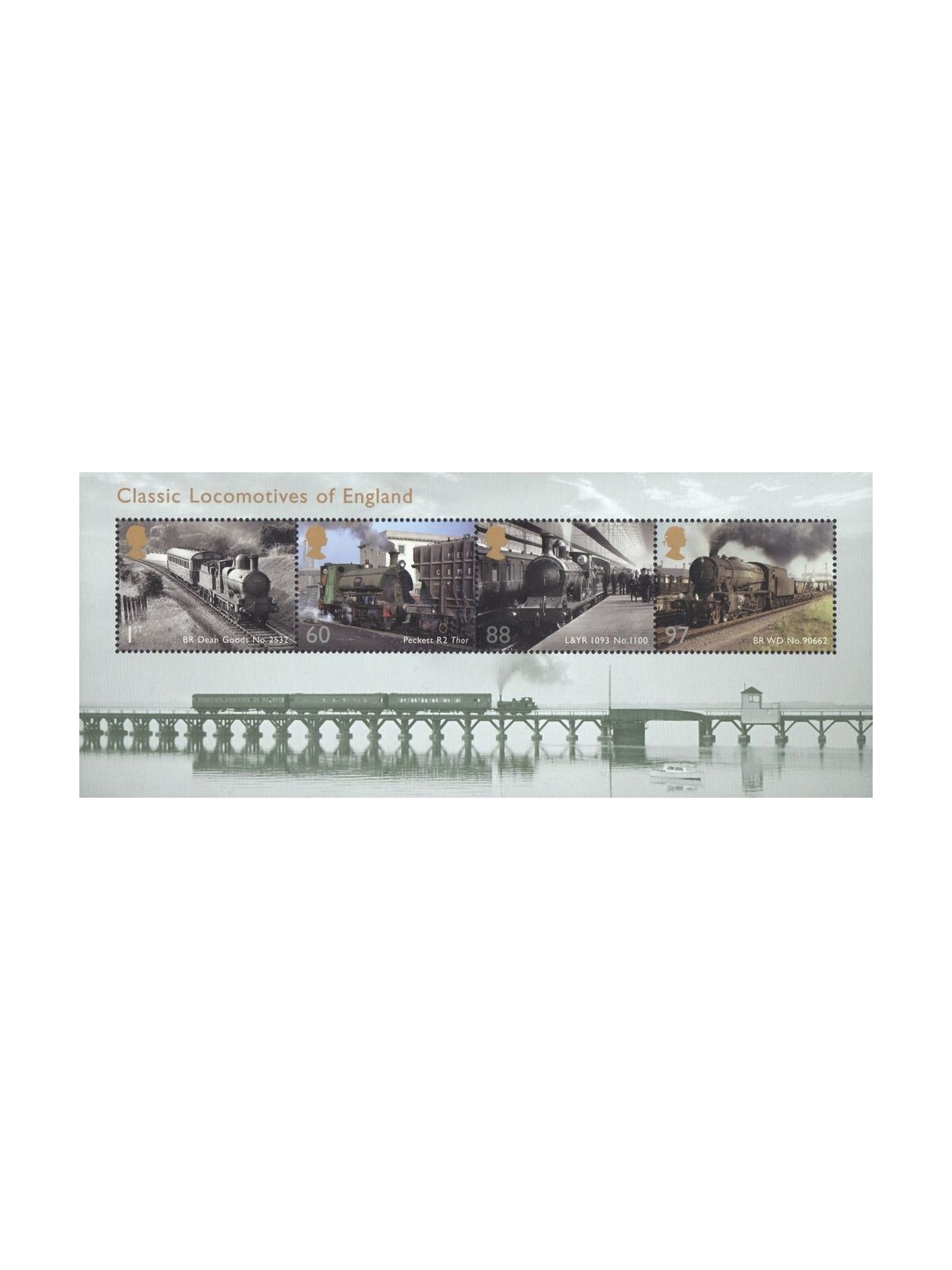 GRAN BRETAGNA 2011 Locomotive BF MNH**