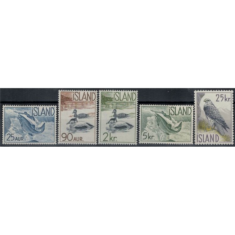 ISLANDA 1959 Fauna selvatica 5v MNH**