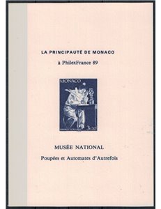 MUNICH 1990 Promotion of philately, Pierrot the writer, deluxe proof
