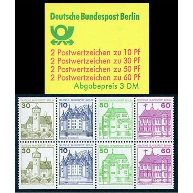 BERLIN 1980 Castles and residences booklet MNH** 12 B