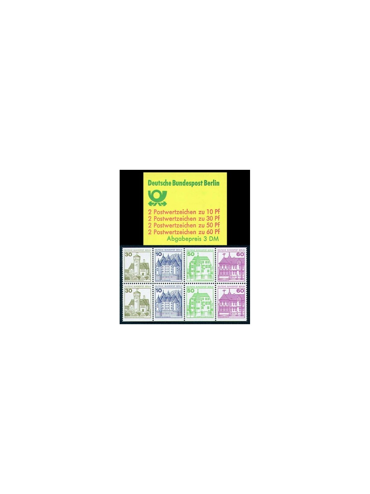 BERLINO 1980 Castelli e residenze LB MNH** 12 B