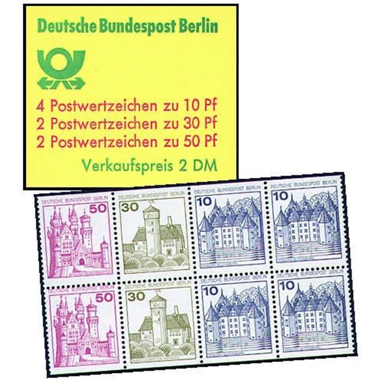 BERLIN 1977 Castles and residences booklet MNH**