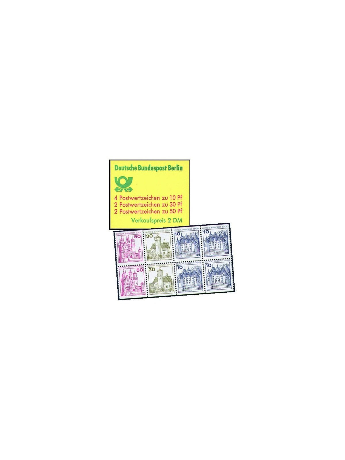 BERLINO 1977 Castelli e residenze LB MNH**
