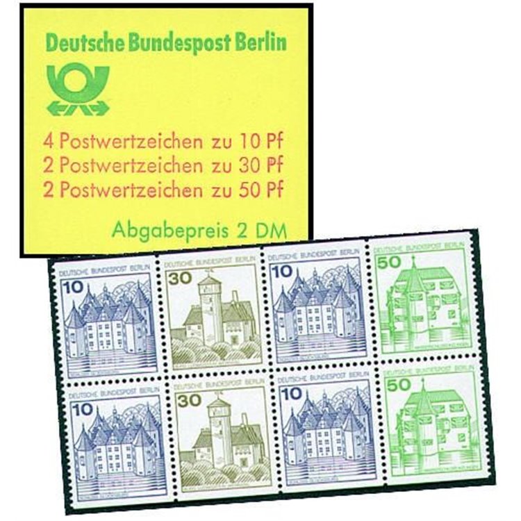 BERLIN 1980 Castles and residences booklet MNH** 11 H
