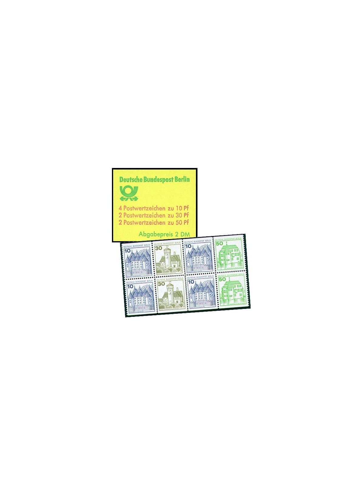 BERLIN 1980 Castles and residences booklet MNH** 11 H