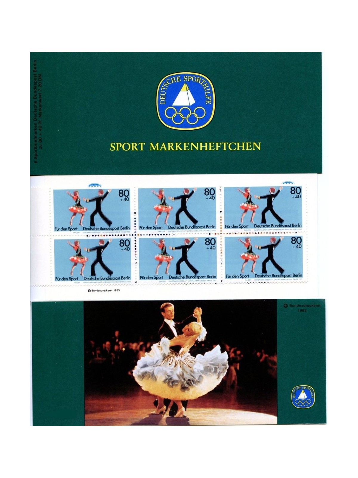 BERLIN 1983 Sport booklet MNH**