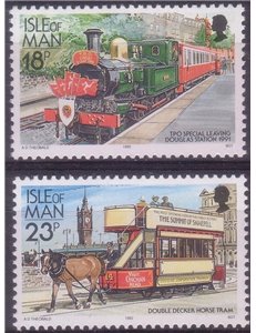 MAN 1992 Serie ordinaria, treni e tram 2v MNH**