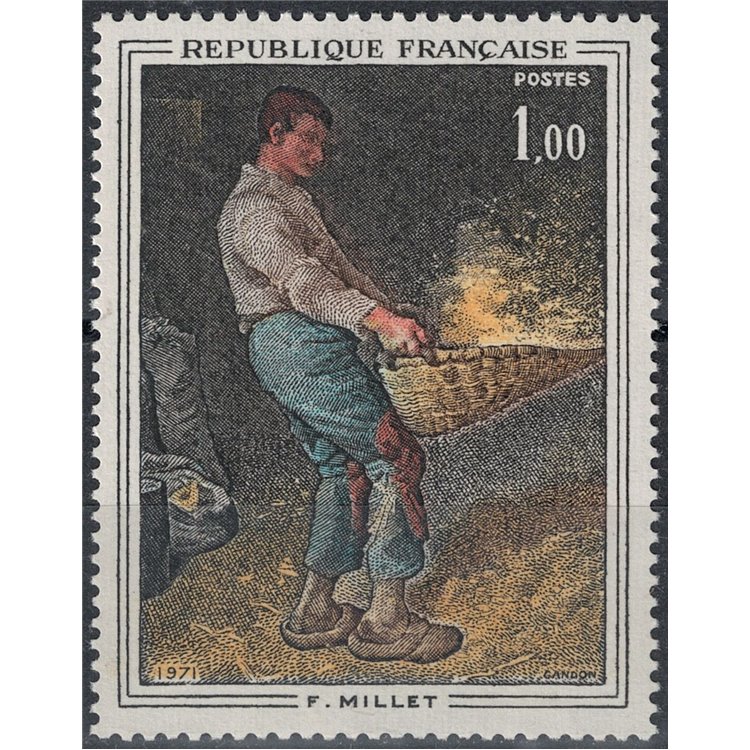 FRANCE 1971 Art (Millet, The Winnower) MNH**