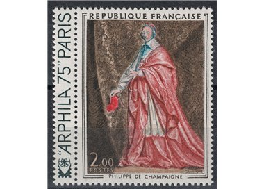 FRANCIA 1974 Arte (P. De Champaigne, Ritratto di Richelieu) MNH**