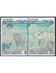 GREECE 1993 Europe (from booklet) 2v MNH**