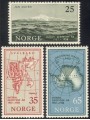 NORVEGIA 1957 Anno geofisico internazionale 3v MNH**