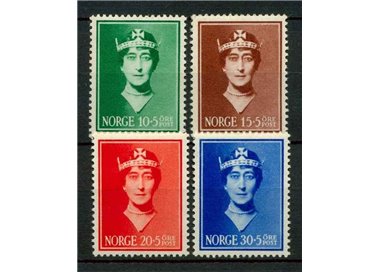 NORVEGIA 1939 In memoria della Regina Maud 4v MNH**