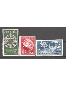 NORVEGIA 1949 75° anniversario UPU 3v MNH**
