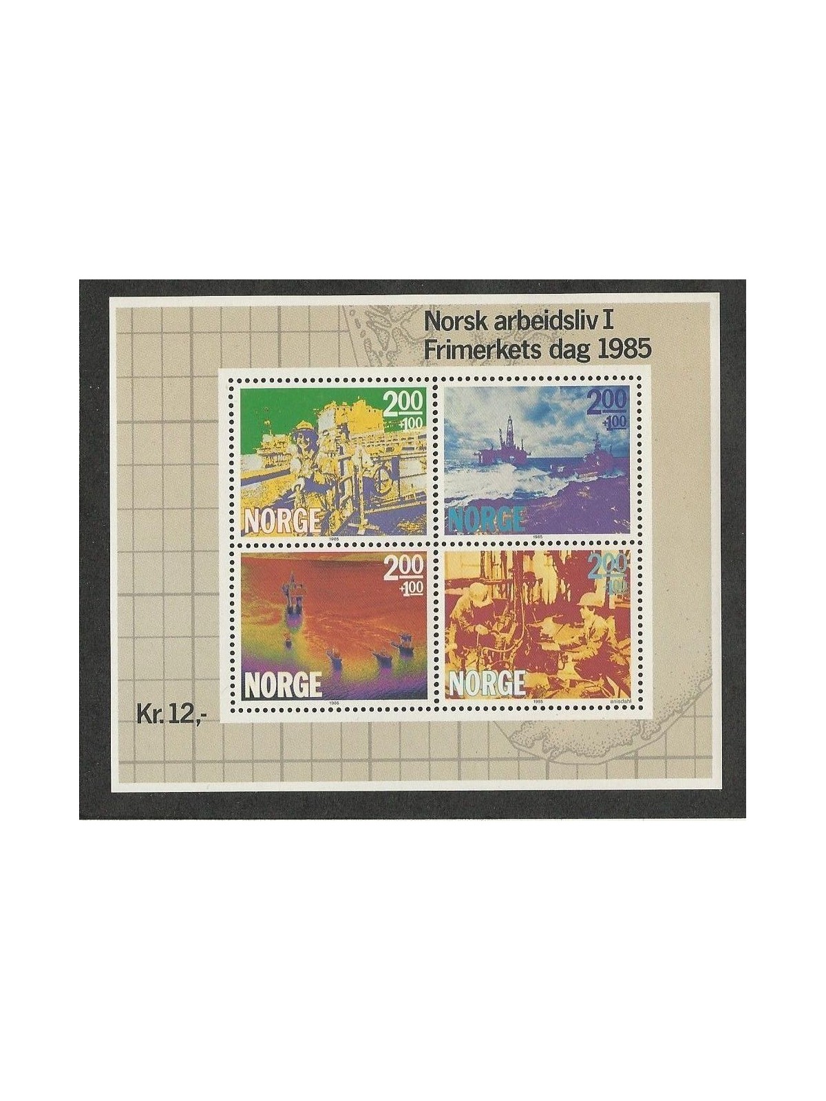 NORWAY 1985 Stamp Day s/s MNH**