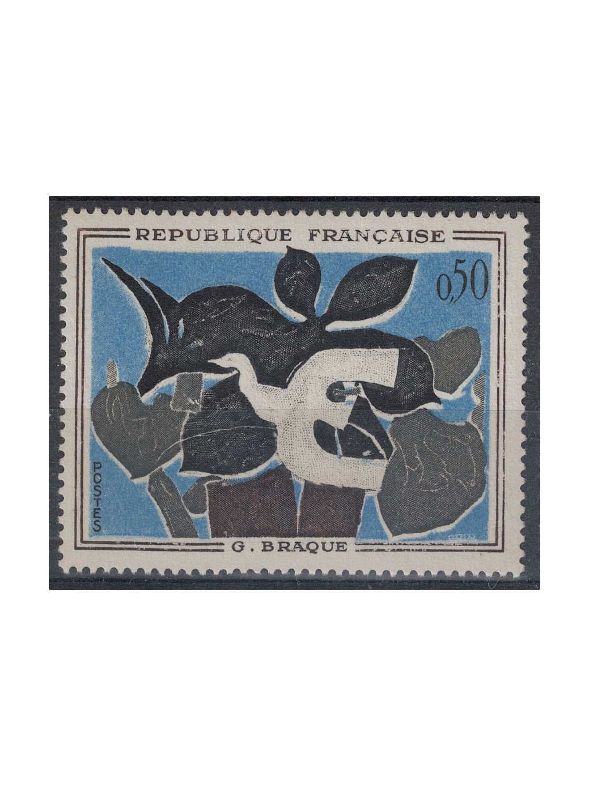 FRANCE 1961 Art (Braque, The Messenger) MNH**