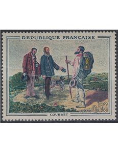 FRANCE 1962 Art (Courbet, The Encounter) MNH**