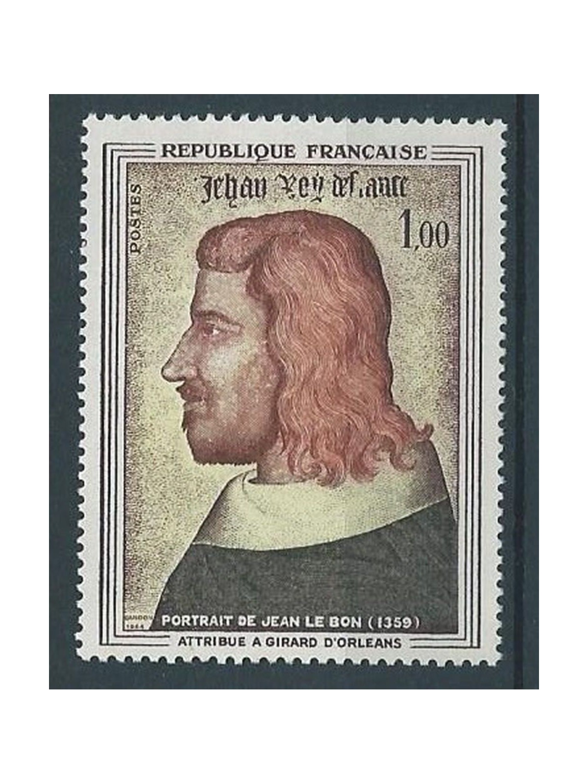 FRANCE 1964 Art (Girard D'Orleans, John II the Good) MNH**