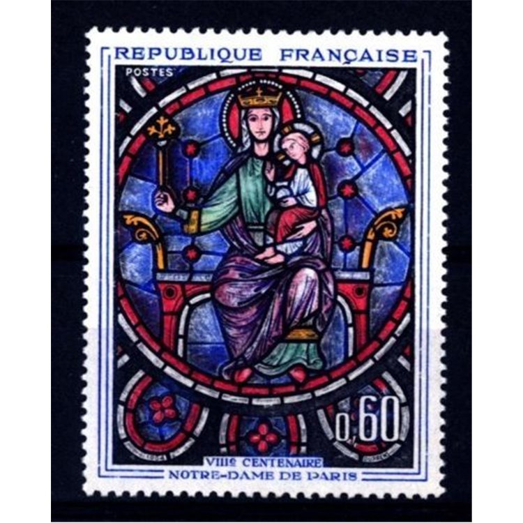 FRANCE 1964 Art (Notre-Dame Stained Glass Window) MNH**