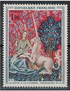 FRANCE 1964 Art (Tapestry, The Lady with the Unicorn) MNH**