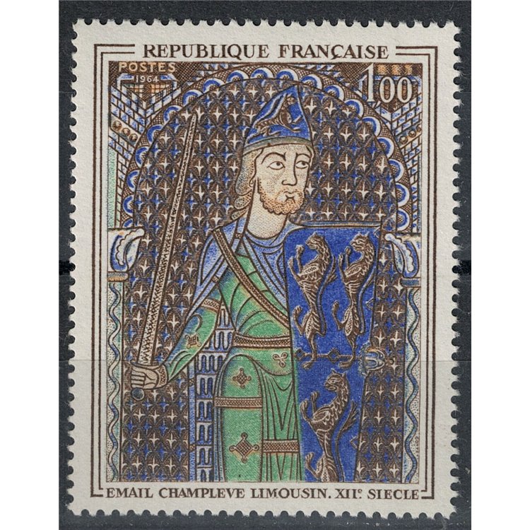 FRANCE 1964 Art (Enamel, Godfrey IV the Fair) MNH**