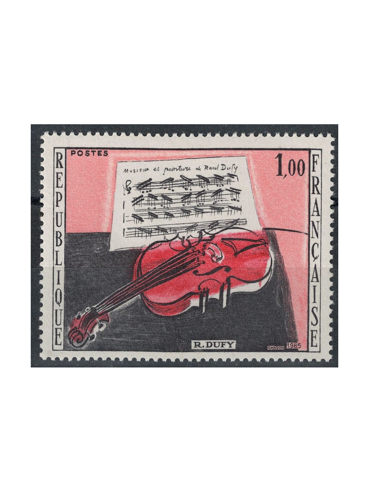 FRANCE 1965 Art (Dufy, The Red Violin) MNH**