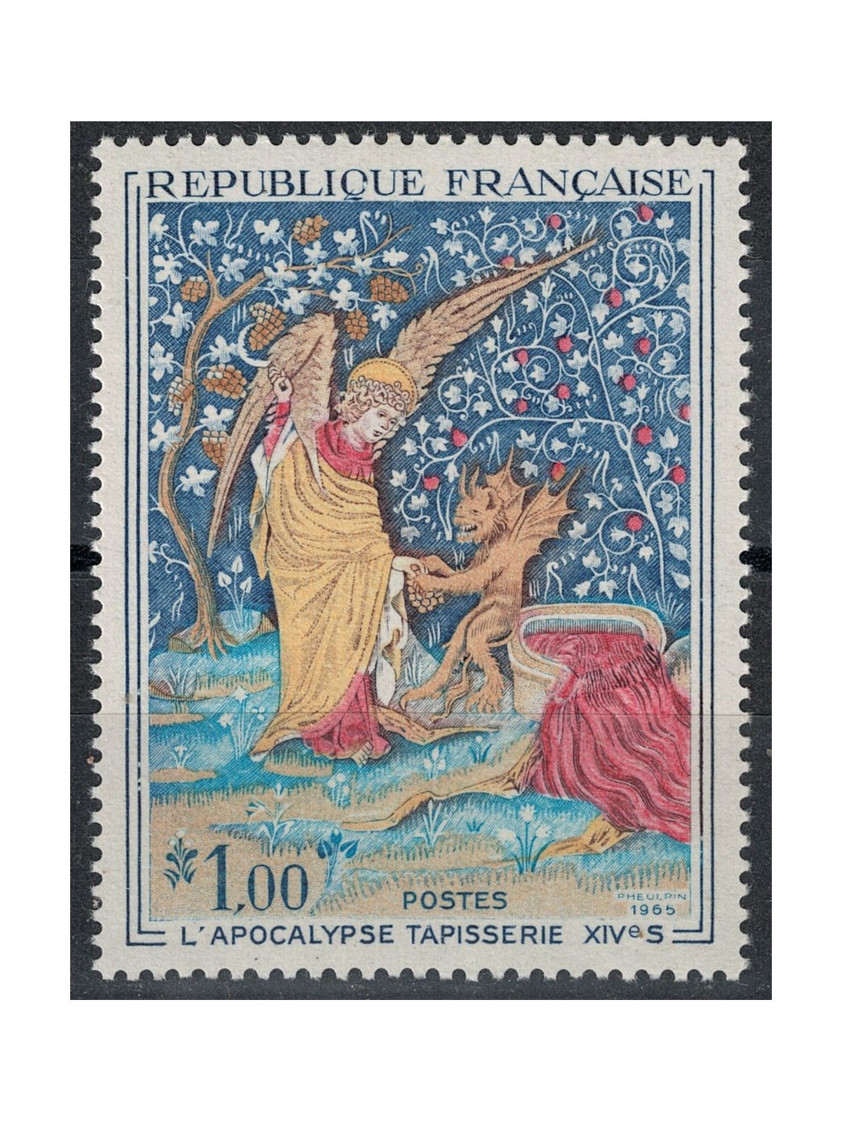 FRANCE 1965 Art (Tapestry, The Apocalypse) MNH**
