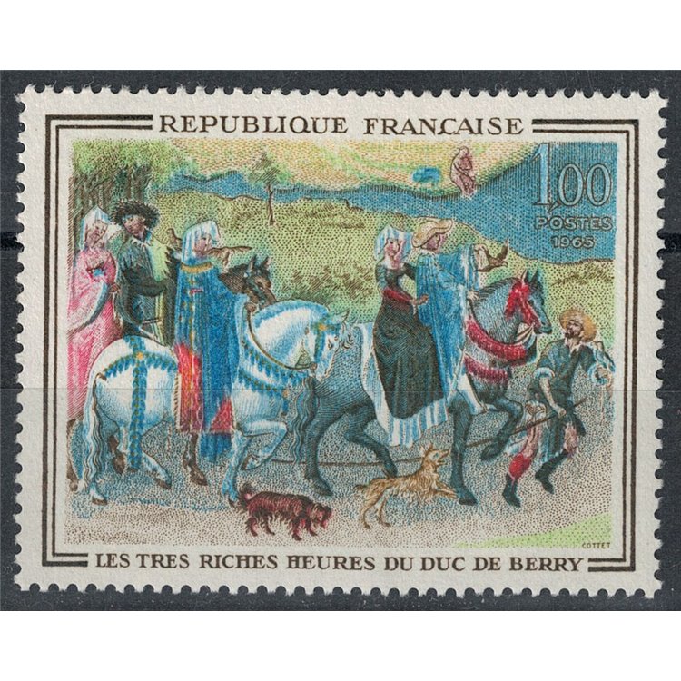 FRANCIA 1965 Arte (Le très riches heures du Duc Berry) MNH**