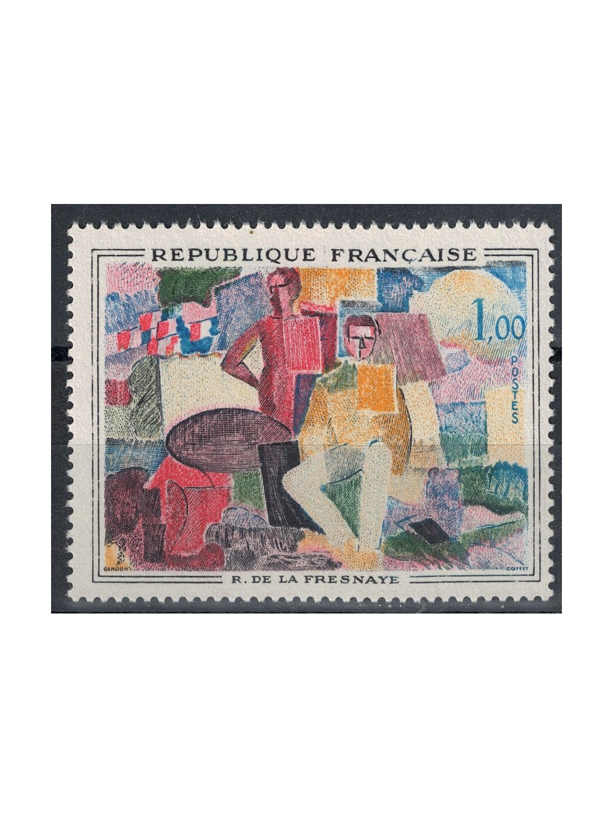FRANCE 1961 Art (R. De la Fresnaye, July 14) MNH**