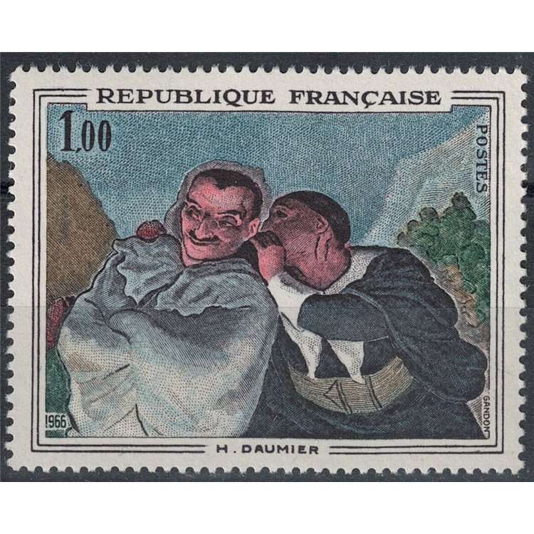 FRANCE 1966 Art (Daumier, Crispino and Scapino) MNH**