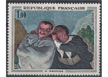 FRANCIA 1966 Arte (Daumier, Crispino e Scapino) MNH**