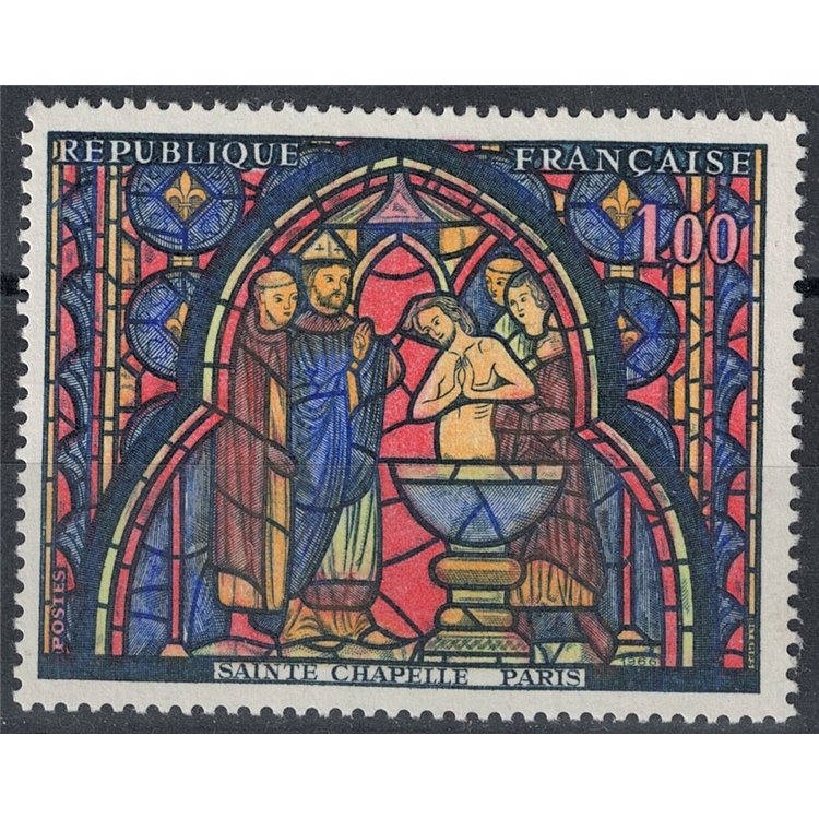 FRANCE 1966 Art (Sainte Chapelle) MNH**