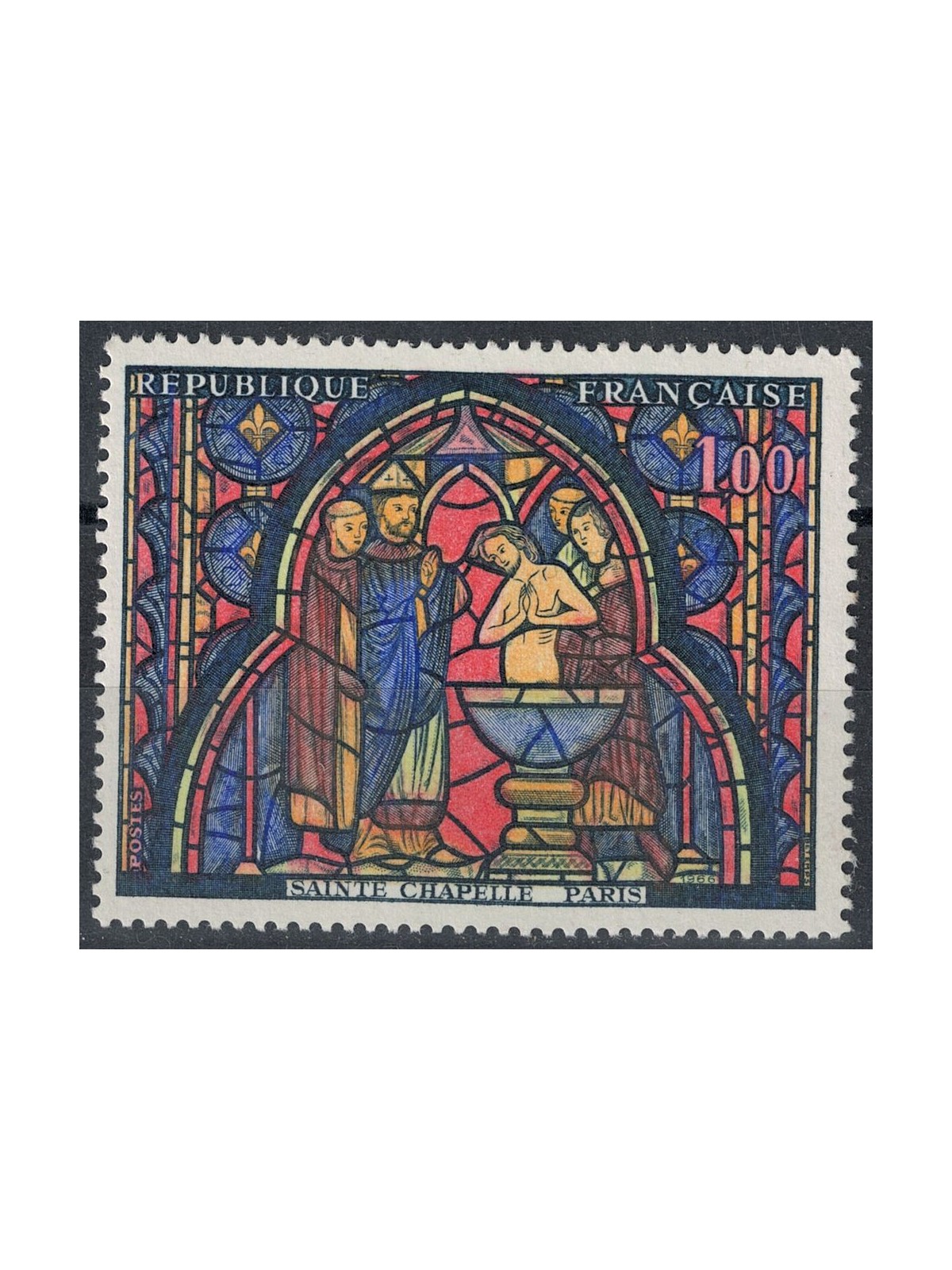 FRANCE 1966 Art (Sainte Chapelle) MNH**