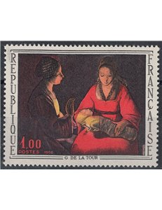FRANCIA 1966 Arte (G. de la Tour, Il nuovo nato) MNH**