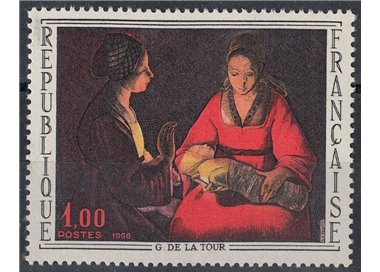 FRANCE 1966 Art (G. de la Tour, The Newborn) MNH**