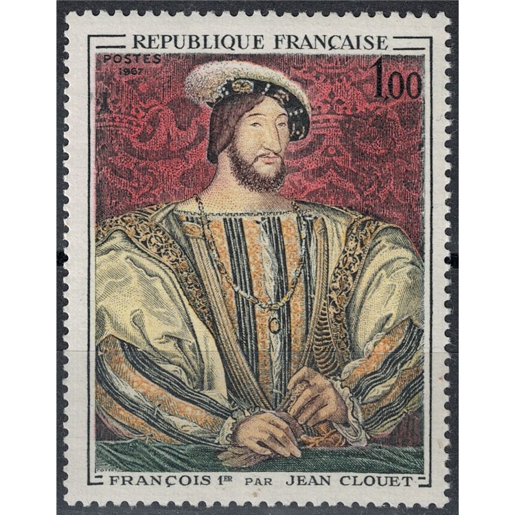 FRANCE 1967 Art (Jean Clouet, Francis I) MNH**