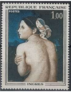 FRANCE 1967 Art (Ingres, The Bather) MNH**