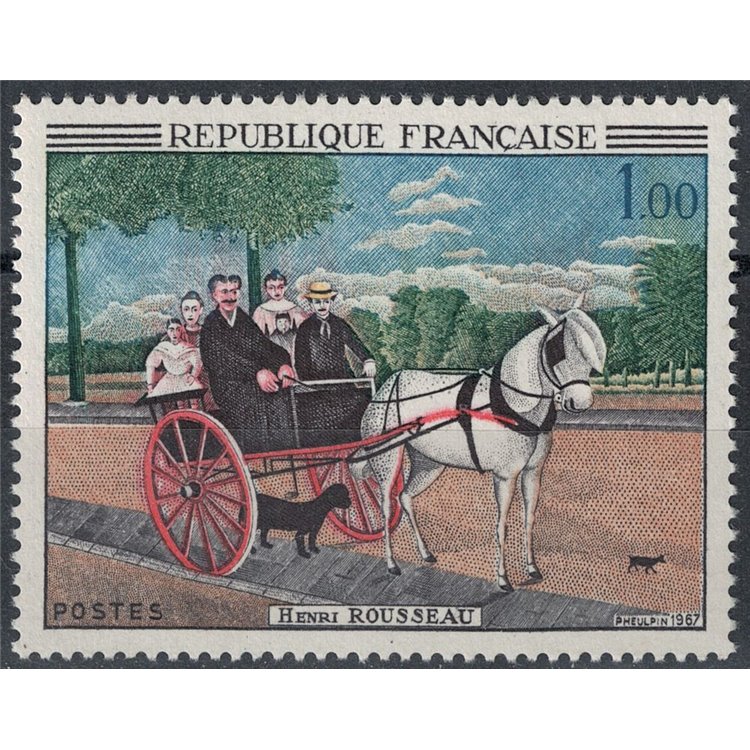 FRANCIA 1967 Arte (Henri Rousseau, Il carretto di padre Juniet) MNH**