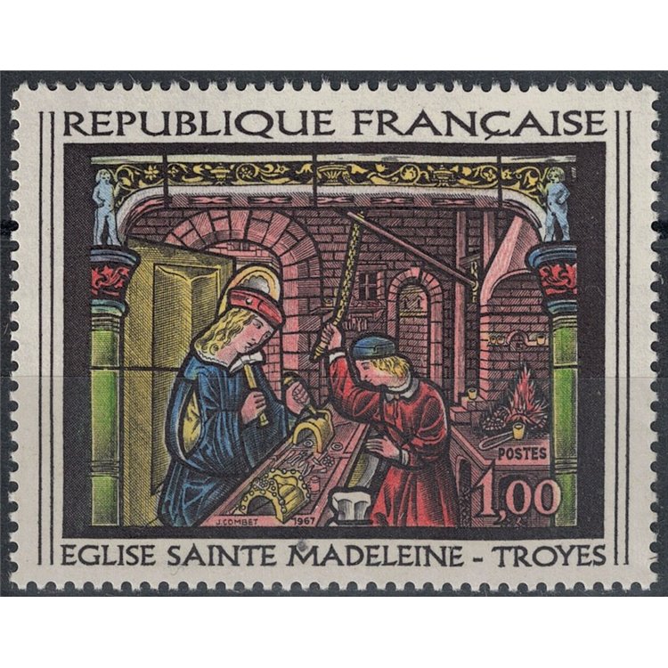 FRANCIA 1967 Arte (Chiesa di Santa Maddalena) MNH**