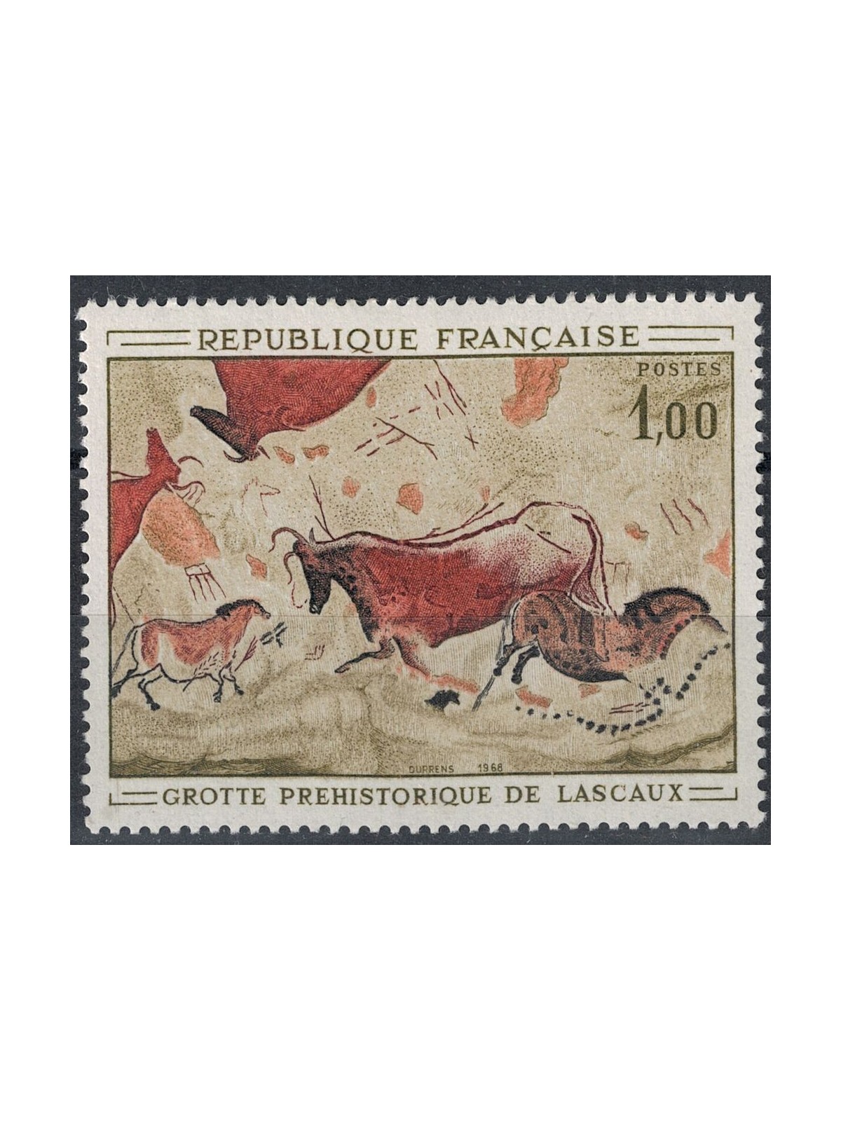 FRANCIA 1968 Arte (Grotta di Lascaux) MNH**