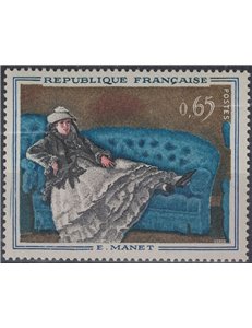 FRANCE 1962 Art (Madame Manet on the Blue Sofa) MNH**