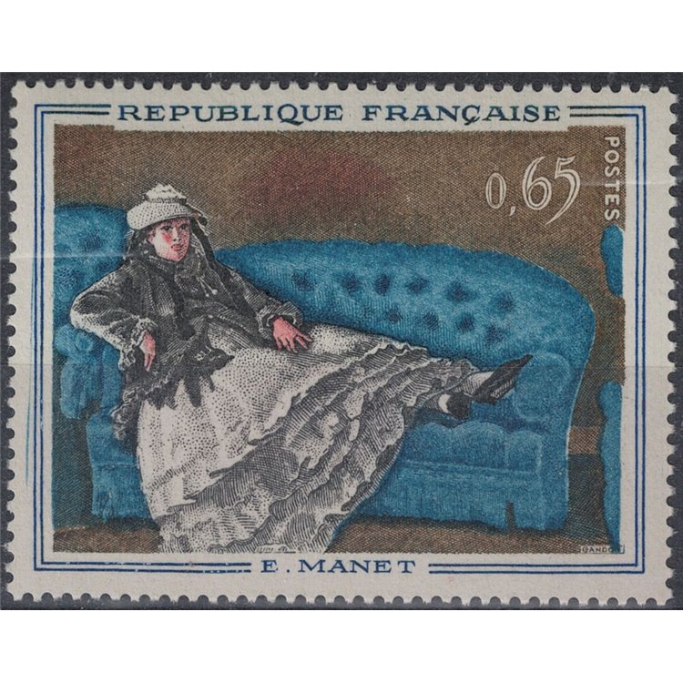 FRANCE 1962 Art (Madame Manet on the Blue Sofa) MNH**