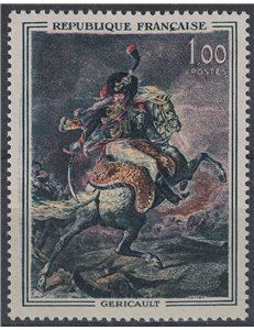 FRANCIA 1962 Arte (Géricault, Ufficiale cacciatori a cavallo) MNH**