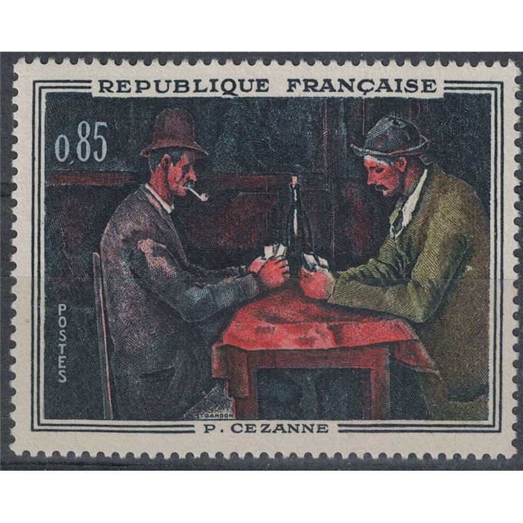 FRANCIA 1961 Arte (Cézanne, I giocatori di carte) MNH**